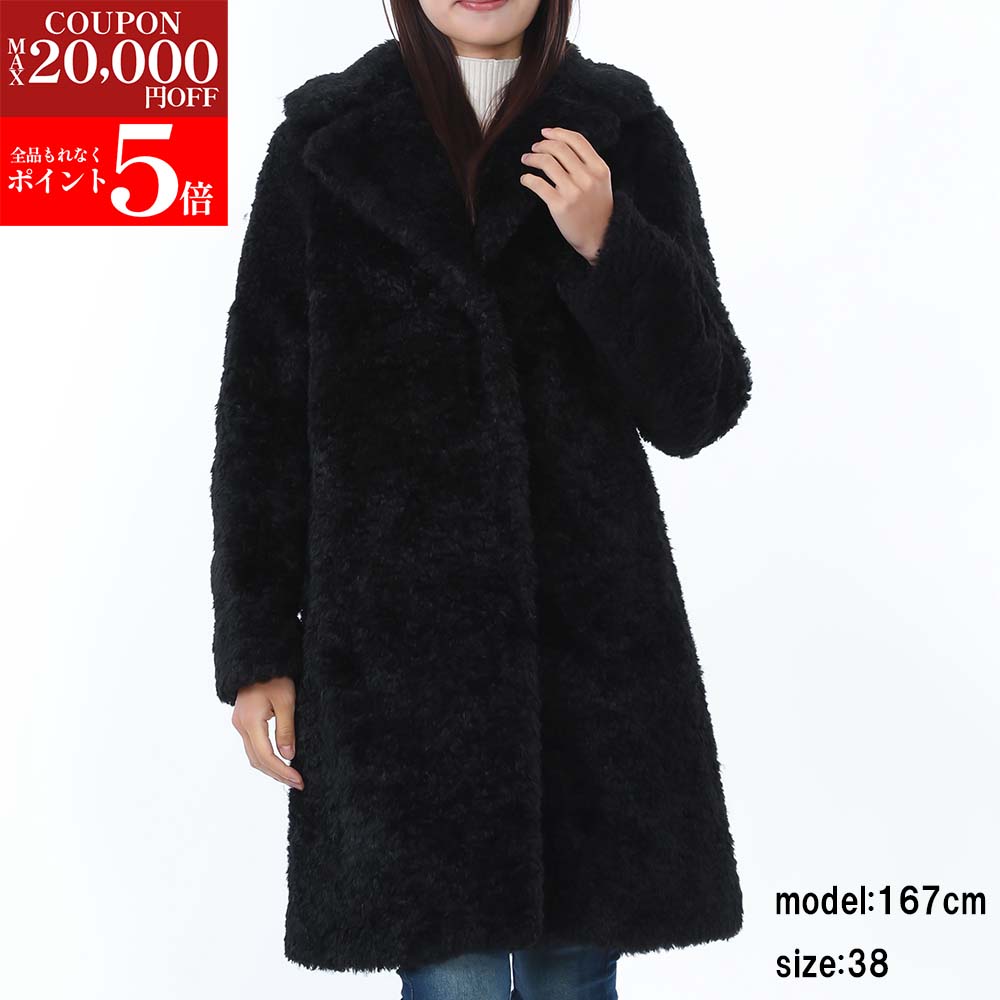 楽天市場】HERNO ヘルノ ファーコート Eco Fur Long Coat GC000491D
