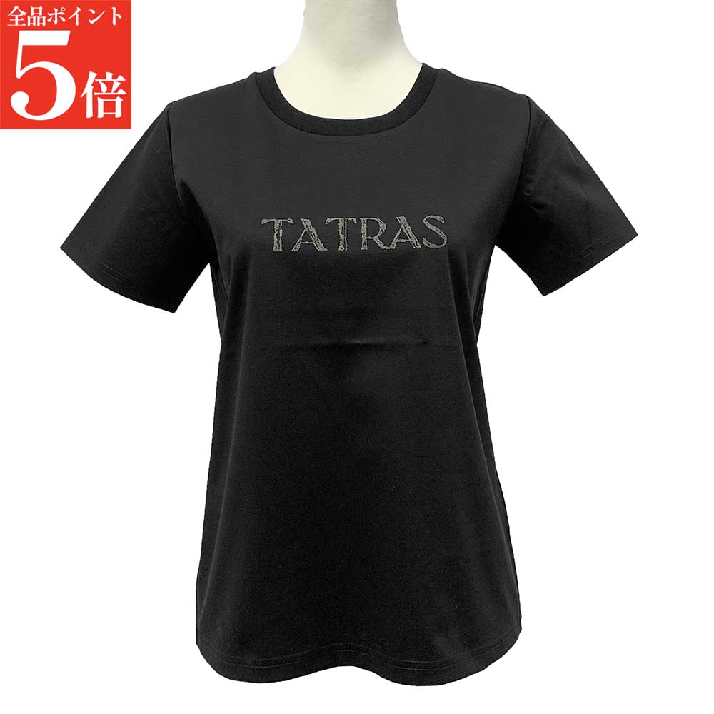 【SUMMER FINAL SALE★全品P5倍&最大15000円クーポン!31日迄】TATRAS タトラス Tシャツ CRISIA クリーシア LCKZ0369083588 レディース 半袖 カットソー クルーネック コットン ロゴ刺繍 女性用 婦人用|ブランドショップ リペイ