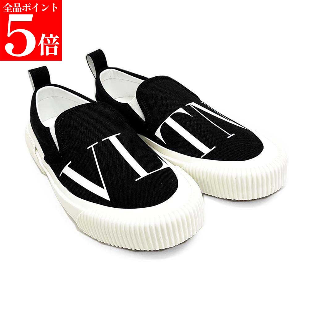 【SUMMER FINAL SALE★全品P5倍&最大15000円クーポン!31日迄】VALENTINO バレンティノガラヴァーニ 2Y2S0G77VPZ 0NI VLTN ファブリック スリッポン スニーカーブラック×ホワイト|ブランドショップ リペイ