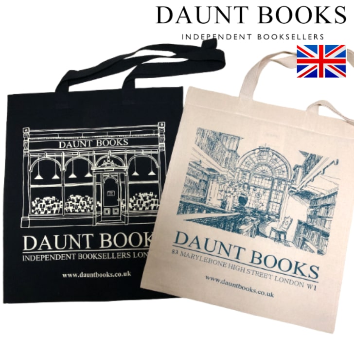 ☆新品未使用☆DAUNT BOOKS エコバッグ 黒 キャンバス イギリス エコバッグ ECO BAG バッグ トートバッグ DAUNT BOOKS
