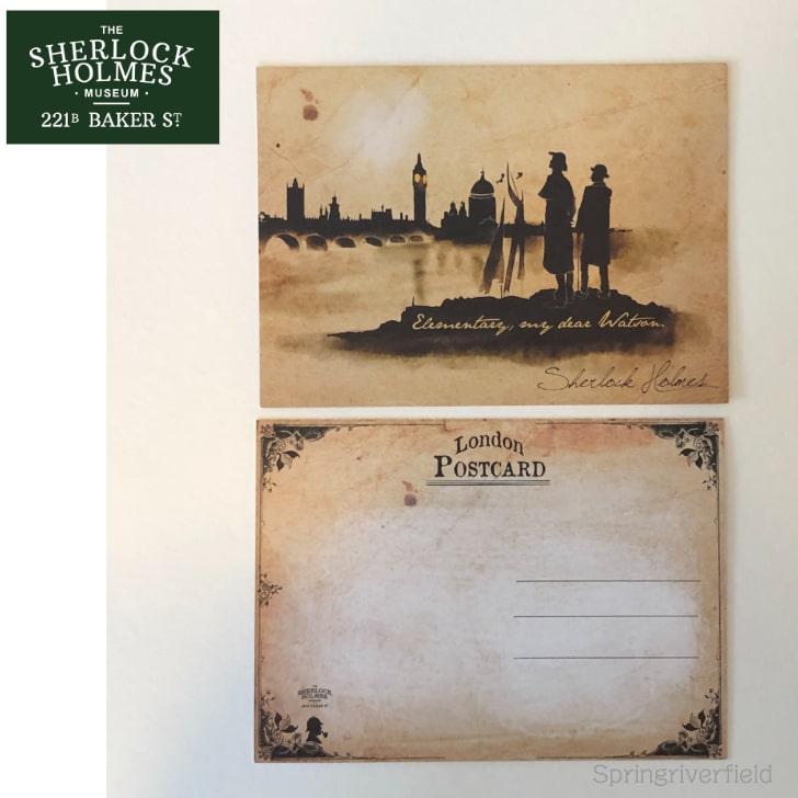 楽天市場】海外 ポストカード シャーロックホームズミュージアム 限定