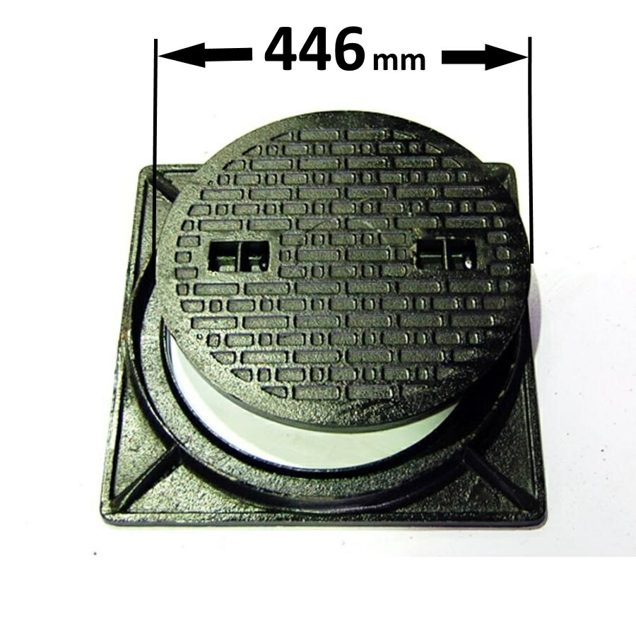 【楽天市場】（送料無料）鋳鉄製 歩道用マンホール（普及型）セット フタ径300mm 穴径250mm MK-C-300(耐荷重：約500kg)浄化槽用  汚水蓋 一般家庭 浄化槽 駐車場 : スプリング 楽天市場店