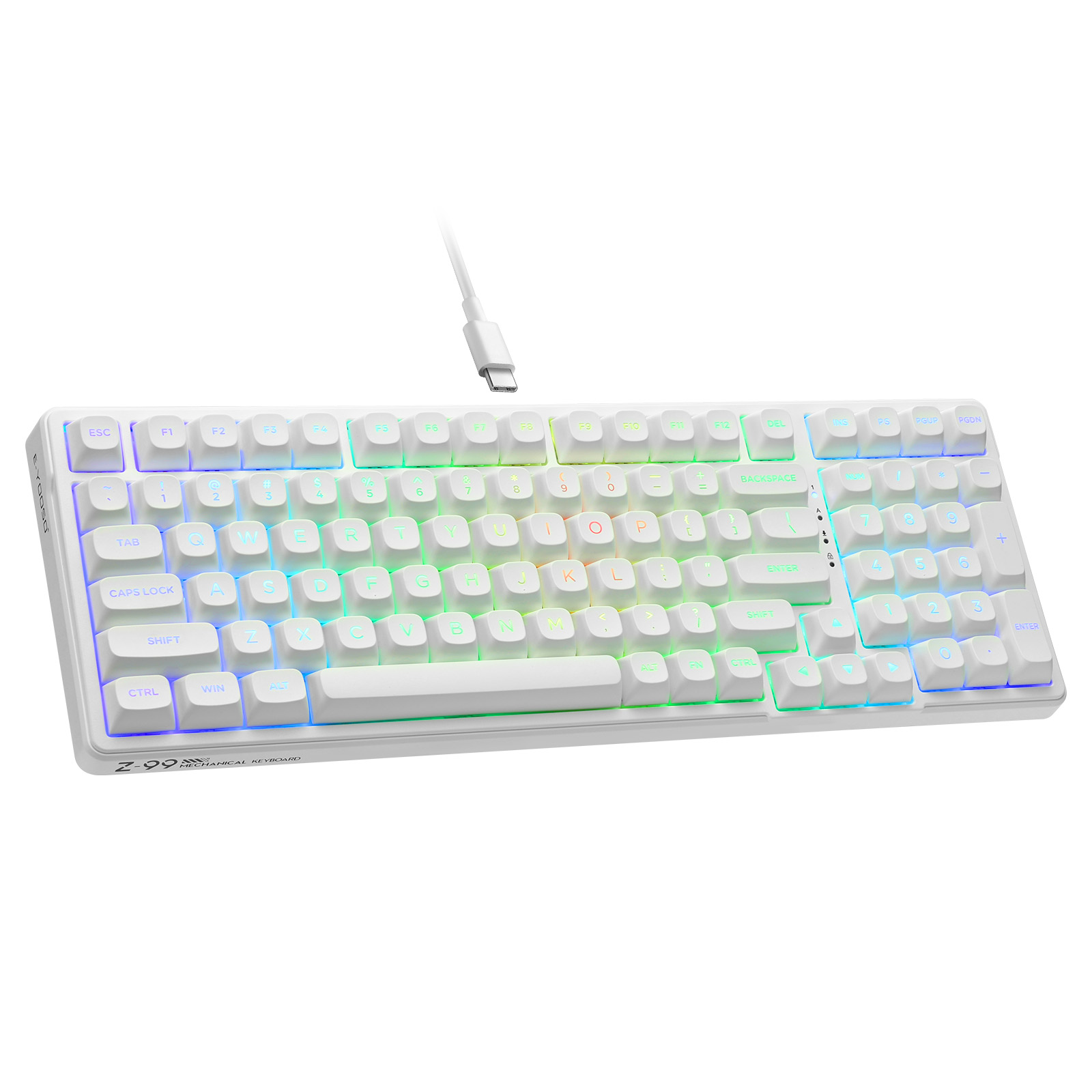 ワイヤレス メカニカルキーボード フルサイズ RGBバックライト付き Amazon | ワイヤレスメカニカルキーボード、トリプルモード2.4G