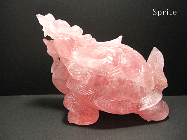 楽天市場】◇正財運◇ フローライト 蛍石 龍亀 ロングイ彫刻 置物【約