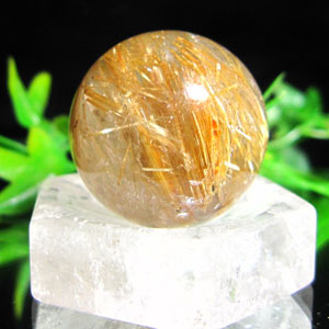 楽天市場】ゴールドルチル ルチルクォーツ ルチル 針水晶 丸玉 金針