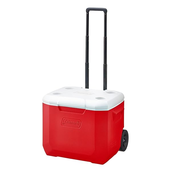 Coleman(電話を掛けるマン) 空調設備ボックス席 車輪空調設備 60QT 静電容量約56L 赤いこと/白いこと 200002786