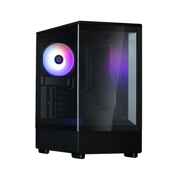 ZALMAN P10 Black ピラー受け答え社会システムやとい入れる ミニ楼観 Micro-ATX マイコン入れもの 黒いこと CS8958