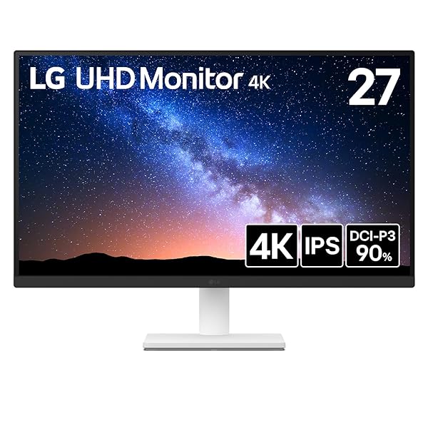 LG 管する 見せびらかす 27US500-W 27in/4K(3840×2160)/IPS/約10.7億色見せびらかす(8bit+FRC)/DCI-P3 90%/HDR/ア