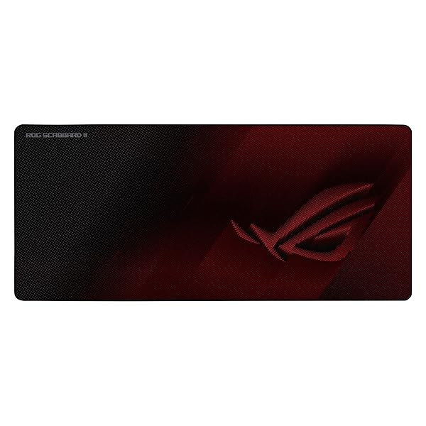ASUS ゲーミングマウスパッド ROG Scabbard II 超大型 汚れた状態をはじくナノ上塗り ほつれ押しとどめる