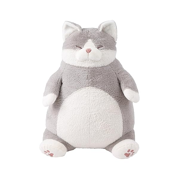 りぶは後ほど 抱き枕 BIG大きさ ねこ宜なう感 はちわれのかつお (全長約58珊) 愛くるしい 猫 ぬい謀議仲間