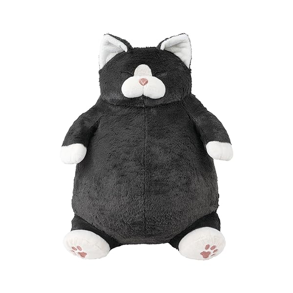 りぶは後ほど 抱き枕 BIG大きさ ねこ宜なう感 くろねこのまぐろ (全長約58珊) 愛くるしい 猫 ぬい謀議仲間