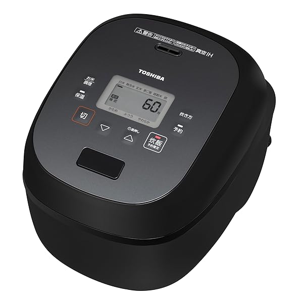 TOSHIBA(東芝) 炊飯器 炎匠炊き 5.5合 RC-10RWA(K) グランブラック 無意味さIH rice cooker 日本製 無意味さひた