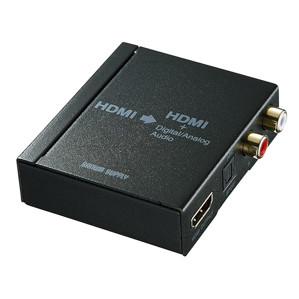 サンワサプライ(Sanwa Supply) HDMI交通信号オーディオ分け隔てる器(光デジタル/アナログ相応う) VGA-CVHD5