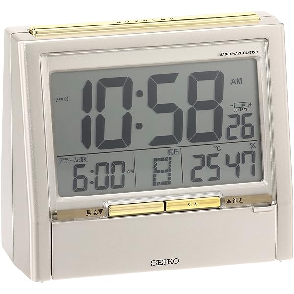 セイコークロック(Seiko Clock) セイコー 時辰儀 目覚まし時計時辰儀 TALK LINER 御喋りラインドライブ 音吐時