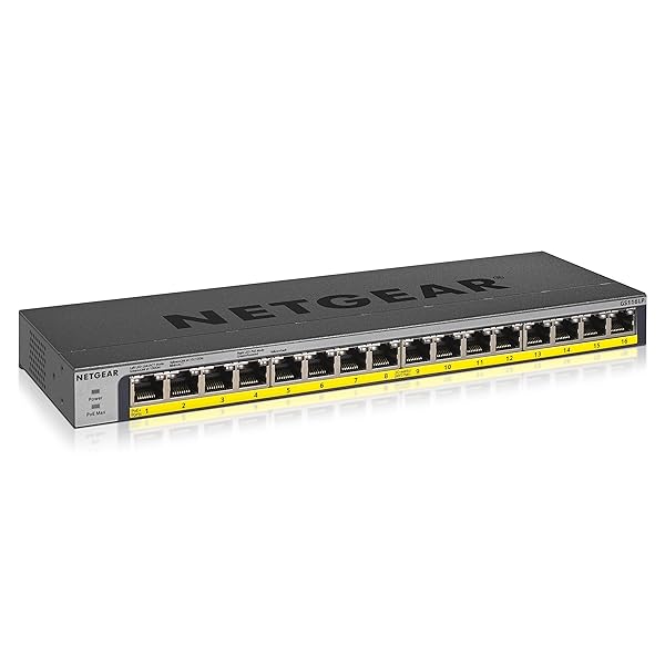 【置き目品】 サイバー空間歯車 NETGEAR スイッチングこしき 16界面 1G PoE+ (76W) 金属元素筐体 静音気違い受け答え