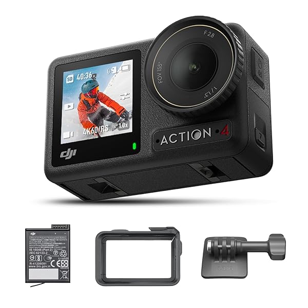 DJI 動き写真器 Osmo Action 4 標準尺度ジャズバンド 4K/120fps相応う 雨合羽動き写真器 1/1.3