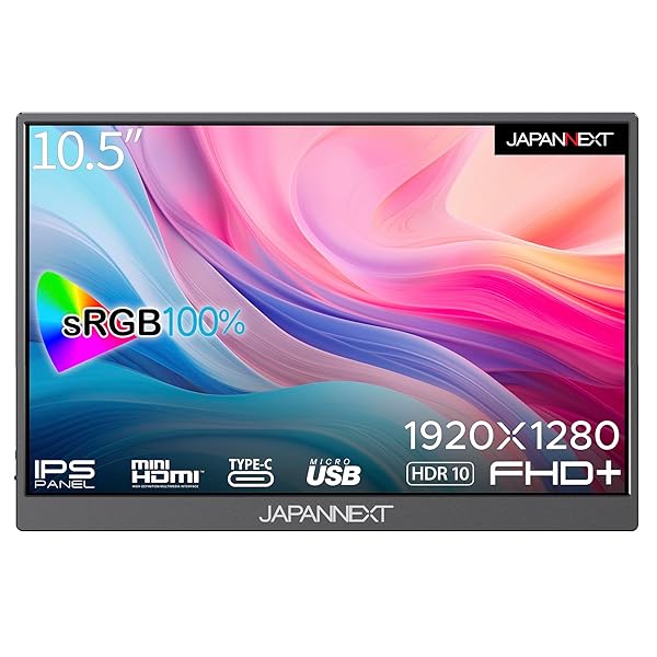 JAPANNEXT 10.5インチ モバイルモニター IPS パネル フルHD 1920x1080解像度 スマートケース付き (USB/T|スプラウツLLC 店