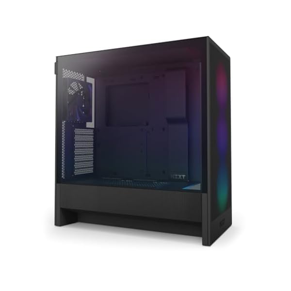 NZXT H5 Flow RGB v2 Black 360粍 RGBシングルフレームファン積み上げる 真っただ中主柱 ATX マイコン容れもの 黒いこと CC