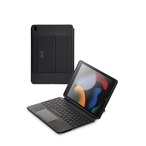 エレコム 鍵盤 容れもの付 Touch Book for iPad 第9/8/7時人 日本語取り合わせ 着脱能力のある 3座標軸角度合わせる