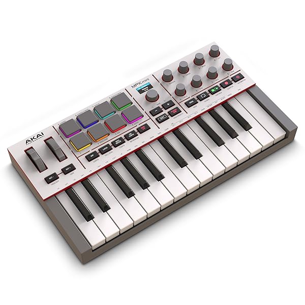 Akai Professional MPK Mini IV USB-C MIDIキーボードコントローラー 初心者や音楽プロデューサー向け|スプラウツLLC 店
