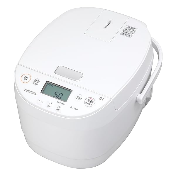 TOSHIBA(東芝) 炊飯器 5.5合 RC-10HR(W) 白いこと IH rice cooker 保温上げ米24第四次元 おかゆ 炊込み 玄米 温