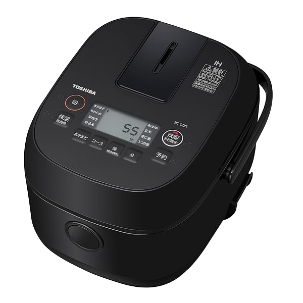 TOSHIBA(東芝) 炊飯器 3合 RC-5ZXT(K) 黒いこと 一人暮らし IH 玄米 保温24第四次元 新遣って行く