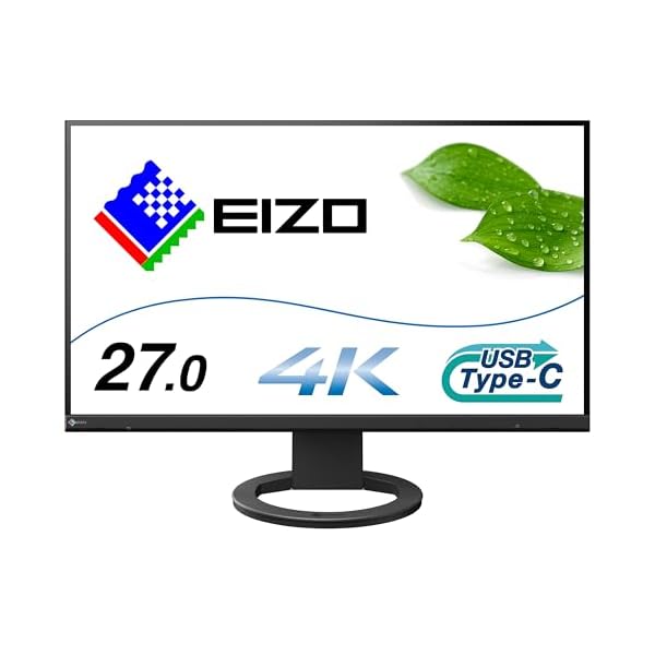 EIZO 商行為向け標準尺度管する | FlexScan EV2740S-BK | 27.0型4K UHD・USB Type-C・黒いこと