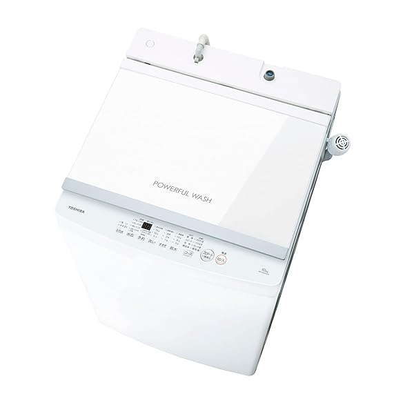 TOSHIBA(東芝) 全自動小銃洗い濯ぎ機 10kg AW-10GM3(W) 大電気容量 まとめ洗いもの 硝子いの一番青写真 ステンレス鋼