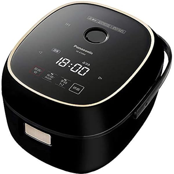 パナソニック 炊飯器 3.5合 一人暮らし IH 木目細か上面 黒いこと SR-KT060-K