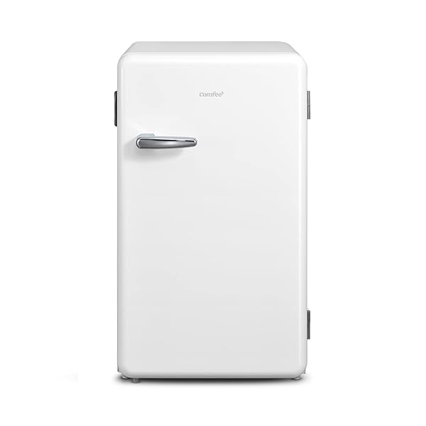 COMFEE' 冷蔵庫 93L 幅48.8cm 温度調節 ノンフロン 1ドア 小型 右開き 一人暮らし スリム RCD93WHS(E)｜スプラウツLLC　店