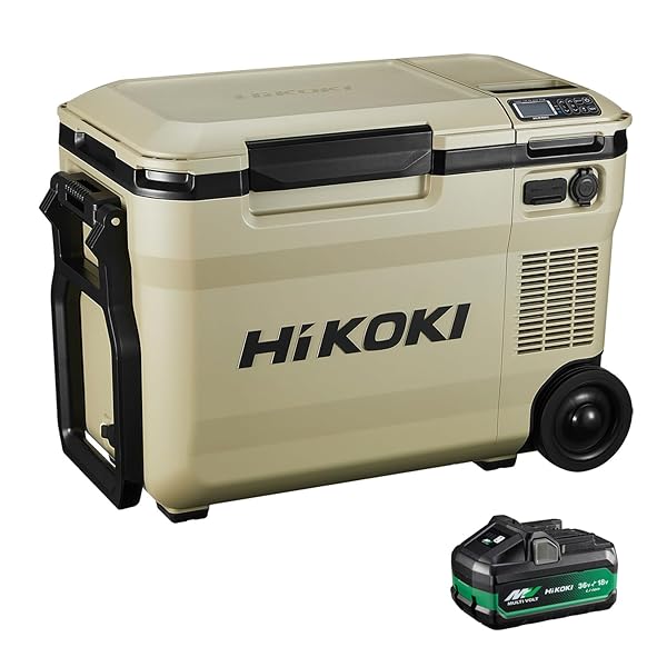 HiKOKI(ハイコーキ) 14.4/18V 冷温庫 UL18DBA サンドベージュ 高容量バッテリー1個付き 庫内容量25L -｜スプラウツLLC　店