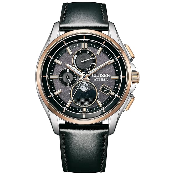 [CITIZEN] ウオッチ ATTESA (電磁波時辰儀/雨合羽/お月さま位相角) BY1004-17X ルナプログラム積み上げる 光発生エコ
