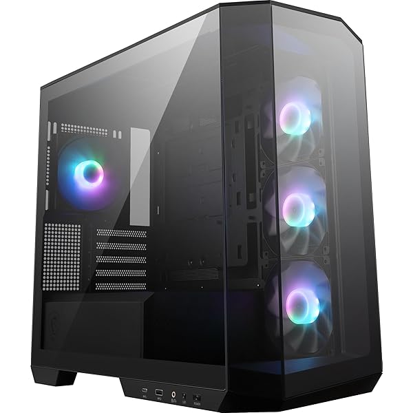 MSI MAG PANO M100R PZ マイコン容れもの microATX 真っただ中主柱 黒 ピラーレスモデル ARGB愛読者4基付き添い人強化因子ガ