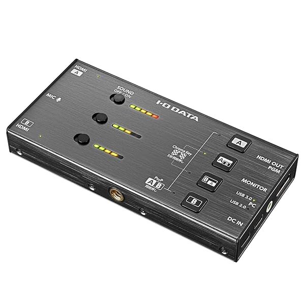 アイ・オー・データ I-O DATA デュアルHDMIキャプチャー パソコン用 送達 HDMI挿し画うつり変わり クロマキー