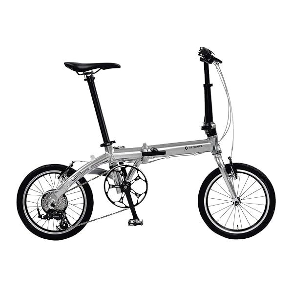 ルノー(RENAULT) 軽さ・パウダーコンパクト 8.8kg 16in 7段変速積み上げる 折りたたみ銀輪 PLATINUM LIGHT 8 メ