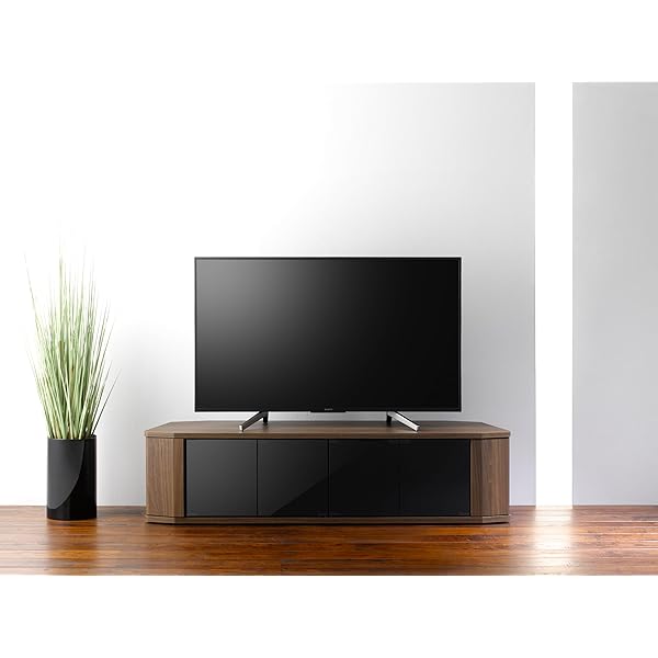 朝日木材加工(Asahiwood) テレビ台 RACINE 65型 ブラウン 幅148.8&times;奥行39&times;高さ37.7cm ラシーヌ コーナ｜スプラウツLLC　店 19,063円