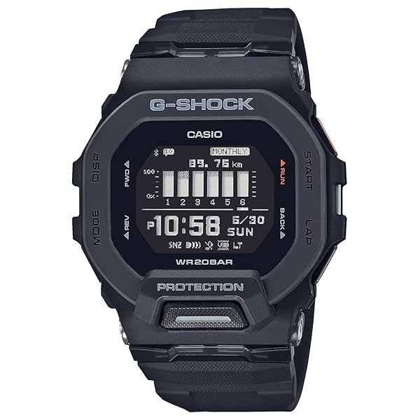 [カシオ] ウオッチ ジーショック 【国内定め事品】 G-SQUAD Bluetooth 積み上げる GBD-200-1JF メンズ 黒いこと