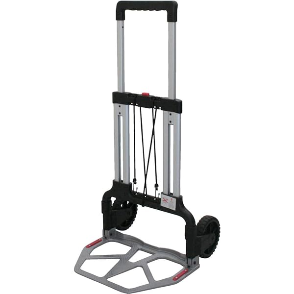 トラスコ中山(TRUSCO) 折りたたみ持ちはこび手押し車 100kg印字機 薄墨色 340x480粍 全長1080粍 TAC-100