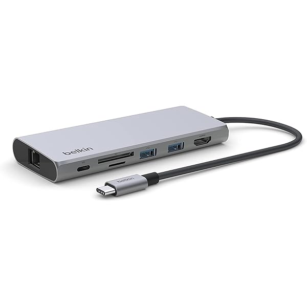 Belkin 7 in 1 USB-C 2.5Gbps イーサネットハブ USB-C PD 100W 4K HDMI SDカード iPad/iPad Pro/iPad mini/MacBook/M1M2 M｜スプラウツLLC　店