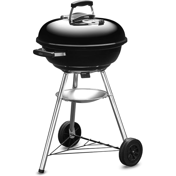 Weber(ウェーバー) 直径47cm コンパクトケトル バーベキュー コンロ 炭火グリル キャンプ 6-8人用 焚き火台 温度計付き 【日本正規品10年】 1221308 ブラック|スプラウツLLC 店