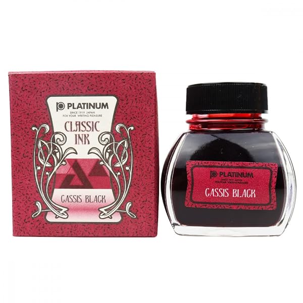 Platinum Classic Fountain Pen Ink 60ml - Cassis Black