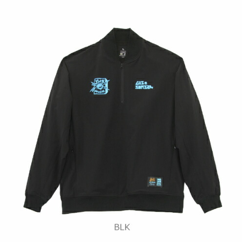 15th Muzik half zip JACKET ルース ルースイソンブラ LUZ LUZeSOMBRA ルース・イ・ソンブラ 上衣 トップス アウター ハーフジップ とっ始め 蹴球 フットサル 形づくる 運動競技 BLK BEG S-XL O2012123