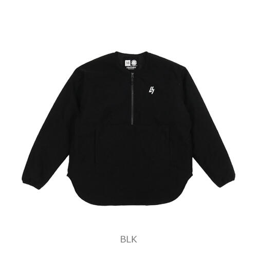 LTT GELANOTS THERMOLITE HALF ZIP ROUND TOP ルース ルースイソンブラ LUZ LUZeSOMBRA ルース・イ・ソンブラ とっ始め ハーフジップ トップス ゼラノッツ サーモ点火装置 アウター ラウンド 蹴球 フットサル 形づくる 運動競技 BLK M-XL T1212251