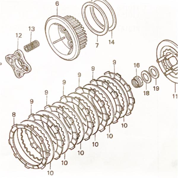 楽天市場】JADE250 クラッチ盤 キット スプリング付/ジェイド