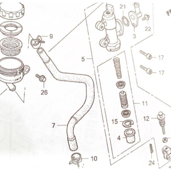 楽天市場】ホーネット250(MC31) エアクリーナーコネクティングチューブ