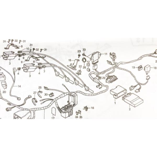 CBR250RR(MC22) レギュレーター(レクチファイヤー) 図中(11番) 31600-MV4-010 (31600-MV4-000より品番統一) 1353K-31600-MV4-010|エスピーエス
