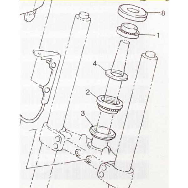 楽天市場】ゼファー1100(ZRT10A) ステムベアリング＆シール 1台分