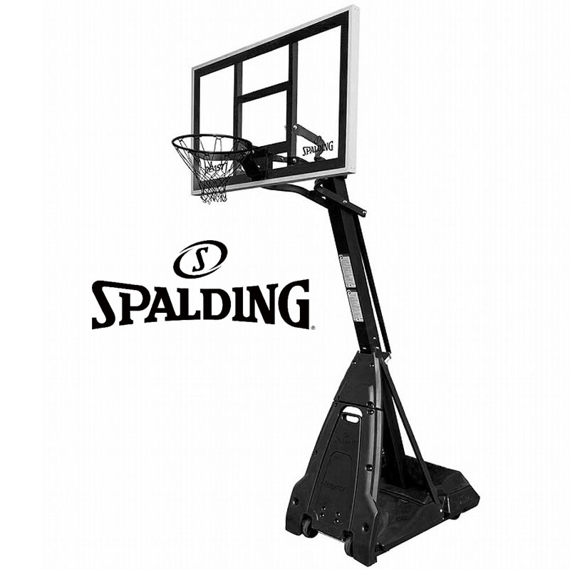 7B1998CN 手かご決勝点 60in ザ・ビースト ステルス【貨物輸送無料】 | 置き目品 SPALDING スポルディング 籠球 バスケ バスケ 決勝点 屋内 室外 身寄り用 ミニバス