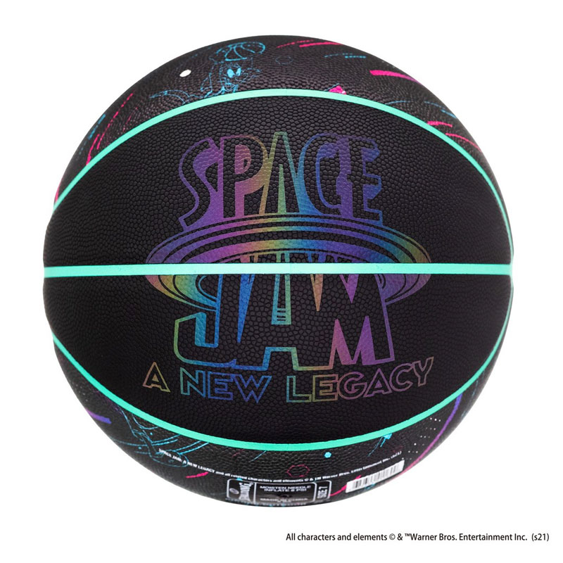 77 155z スペース ジャム ア ニュー レガシー ブラック 6号球 合成皮革 正規品 Spalding スポルディング バスケットボール バスケ Nba 6号 屋外 外用 屋内 室内 バッグス バニー ローラ バニー ダフィー ダック 店長オススメ Trassa Name