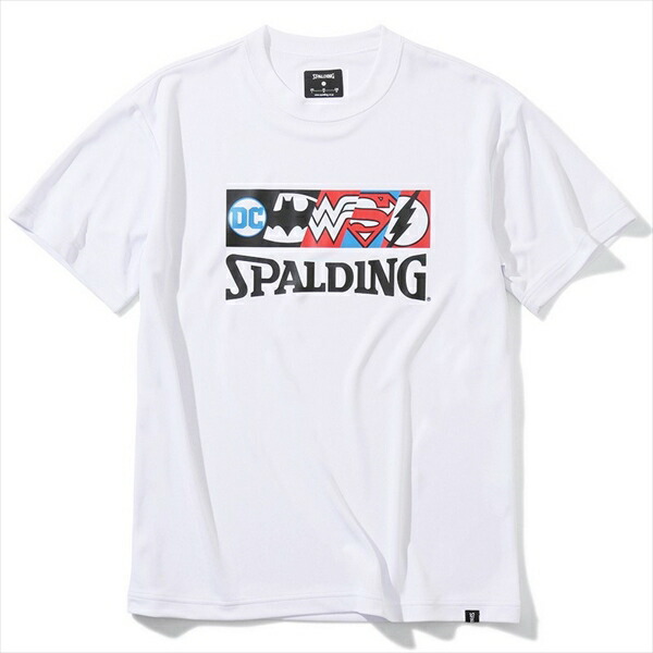 Smt0460 バスケットボールウェア Tシャツ ジャスティスリーグ キャラクターズ バットマン ワンダーウーマン スーパーマン フラッシュ 正規品 Spalding スポルディング バスケットボール バスケ 練習着 メンズ レディース ユニセックス 男女兼用 おしゃれ オシャレ